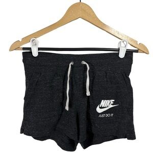 Nike “Just Do It” Charcoal French Terry Lounge Shorts Women’s Small